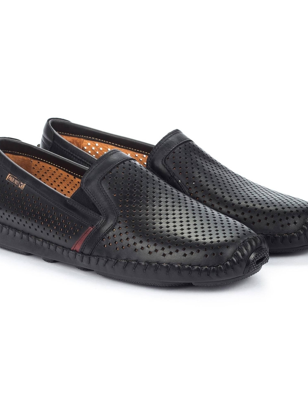 New Pikolinos Jerez Men's Leather Moccasins Slip-Ons Black - Size 42 (US 8.5-9)